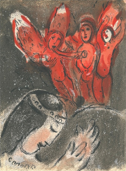 Chagall - Bibel II - Sarah und die Engel