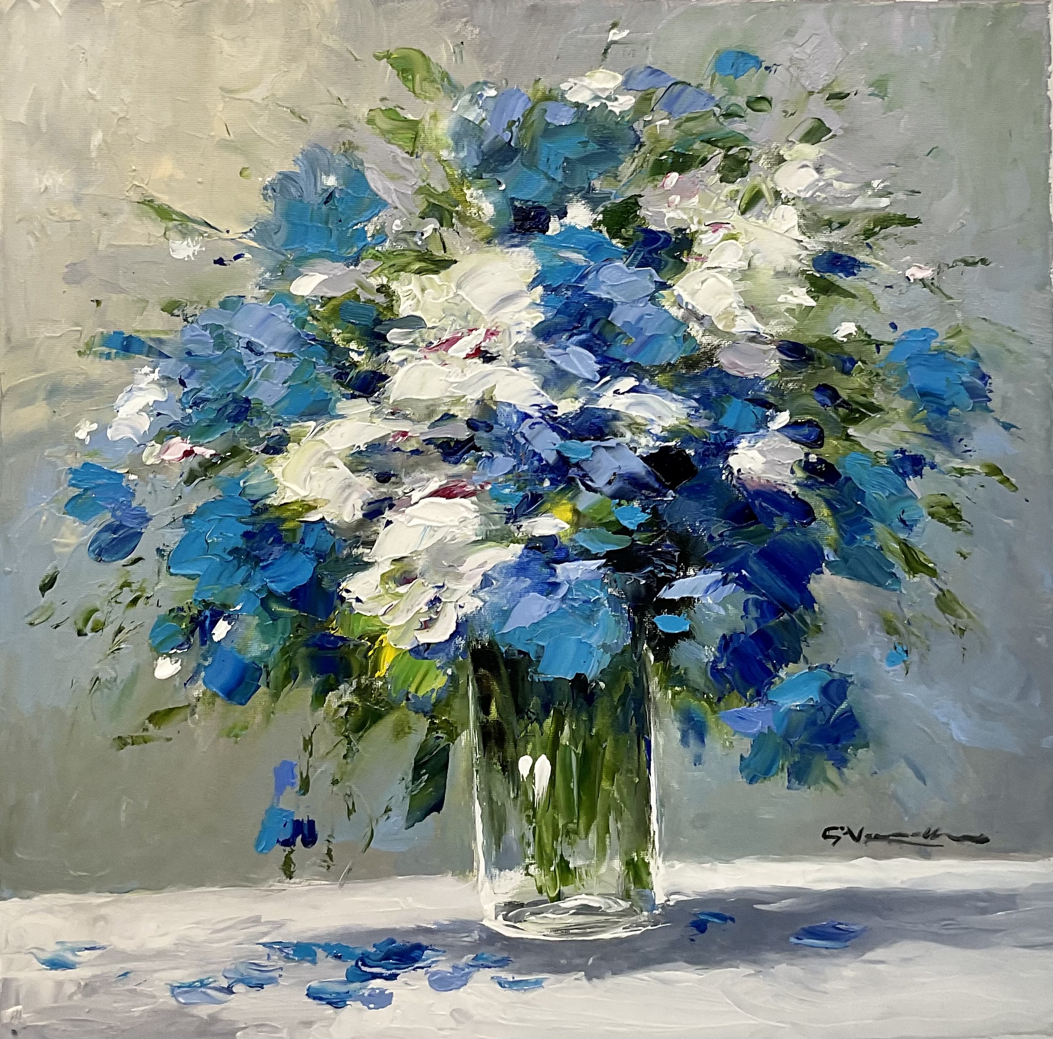 Gerhard Nesvadba - Blumen Blau