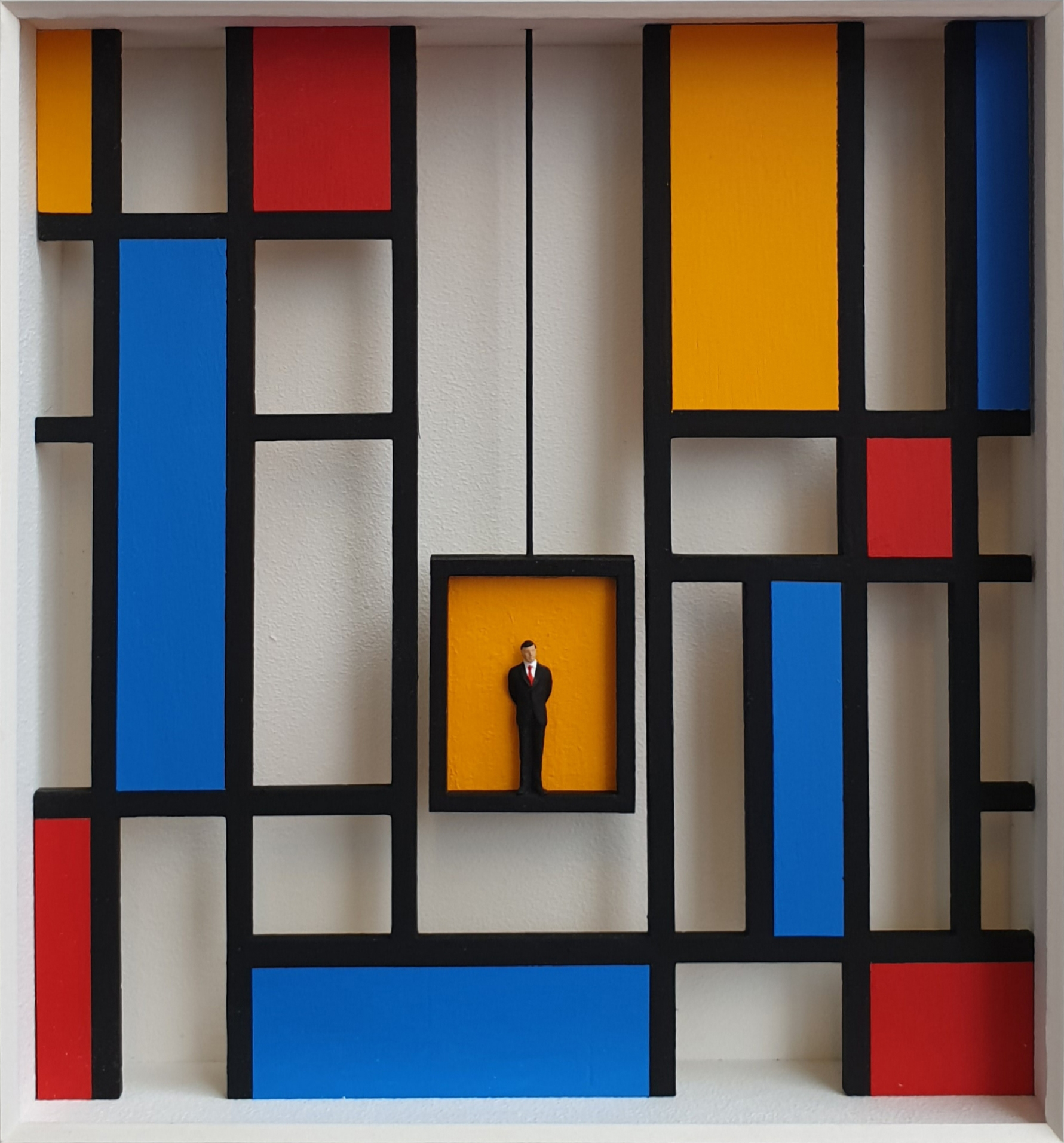 Volker Kühn - Mondrian im Fahrstuhl